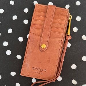 Margot Tan Leather Card Holder